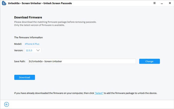 download the latest firmware package