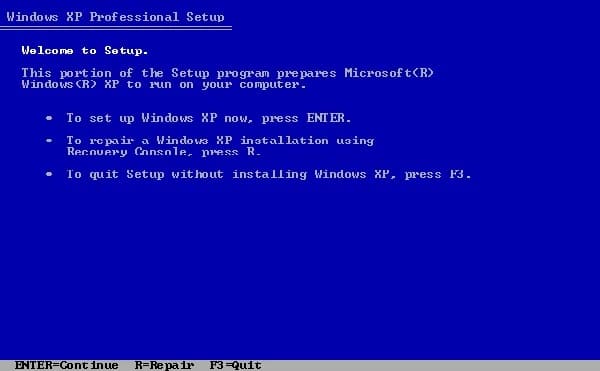 设置 Windows XP