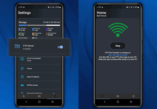 приложение для передачи файлов по Wi-Fi