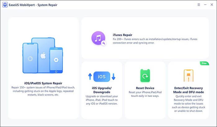 choose ios/ipados system repair