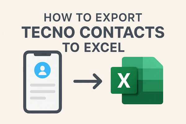 how to export tecno contacts to excel