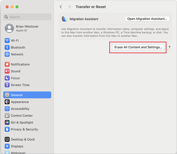 supprimer tout sauf le système d'exploitation sur Mac