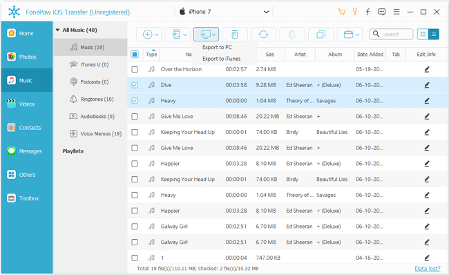transfer file from iphone to computer using fonepaw ios transfer