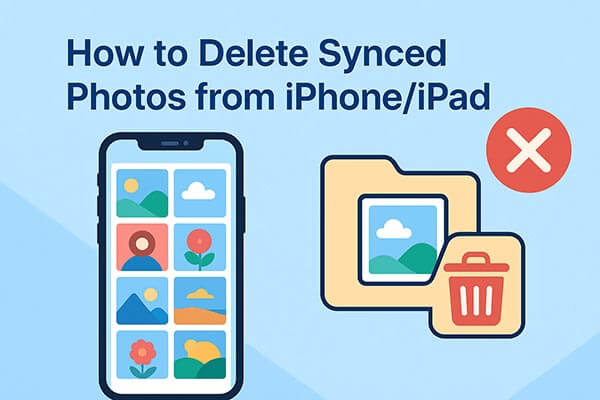 comment supprimer les photos synchronisées de l'iPhone