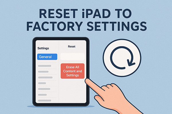 réinitialiser l'iPad aux paramètres d'usine