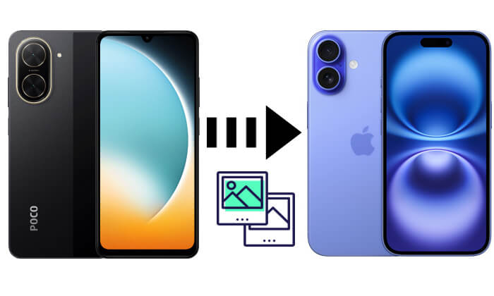 transfer photos from poco to iphone