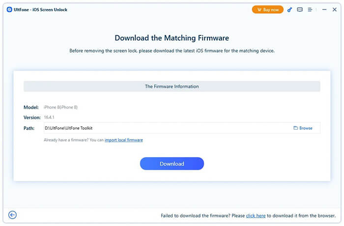 descargar el firmware