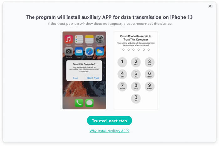 connect ios to ultfone phone transfer