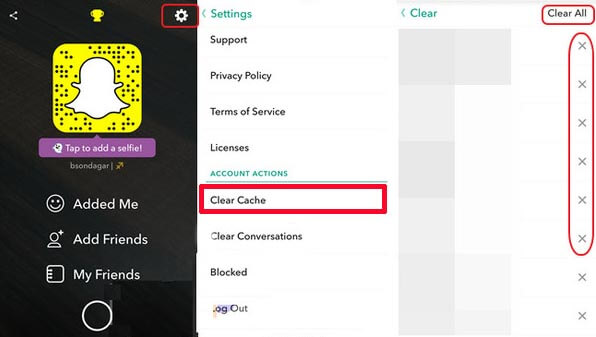 如何在 iPhone 上删除 Snapchat 缓存