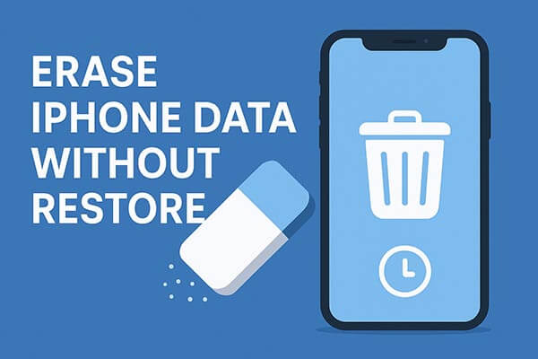 Hapus data iPhone tanpa mengembalikan