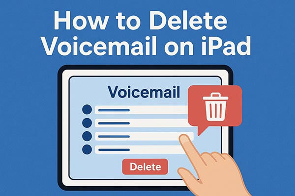 如何在 iPad 上删除语音邮件
