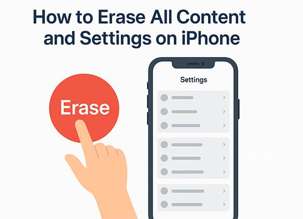 cara menghapus semua konten dan pengaturan di iPhone