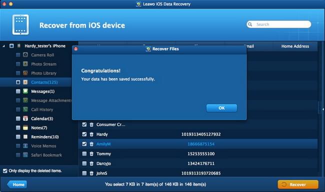 erfolgreich wiederhergestellt