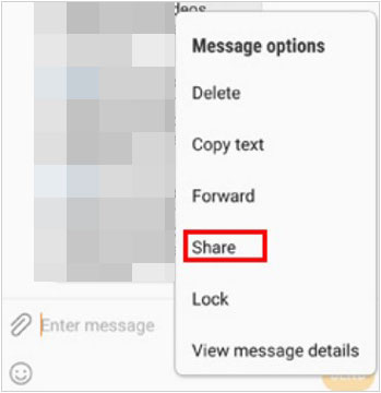 обмениваться текстовыми сообщениями с Samsung на Samsung с помощью функции быстрой отправки