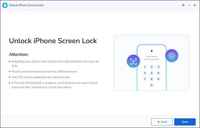 Klicken Sie auf Start, um zu beginnen.