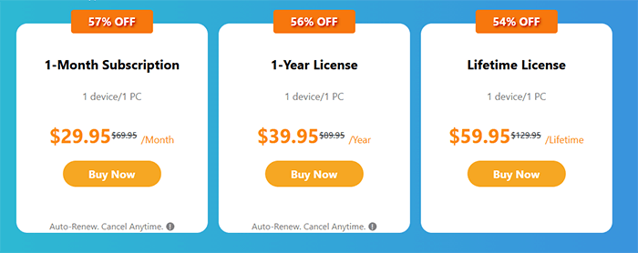 Preis- und Lieferübersicht von Syncios Passcode Unlocker