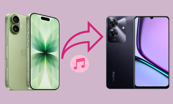 transférer de la musique de l'iPhone vers Realme