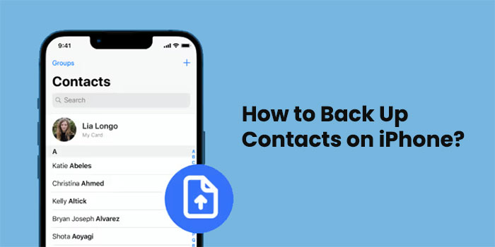 Fazer backup dos contatos no iPhone
