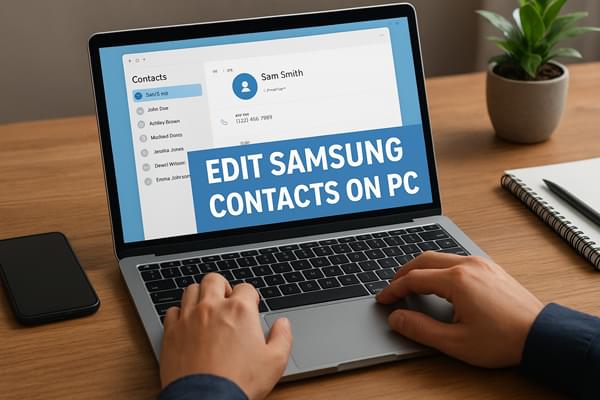 在电脑上编辑三星联系人