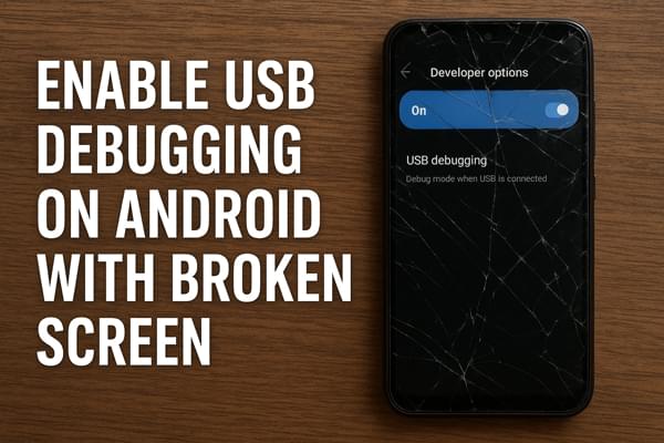 aktifkan usb debugging di android dengan layar rusak