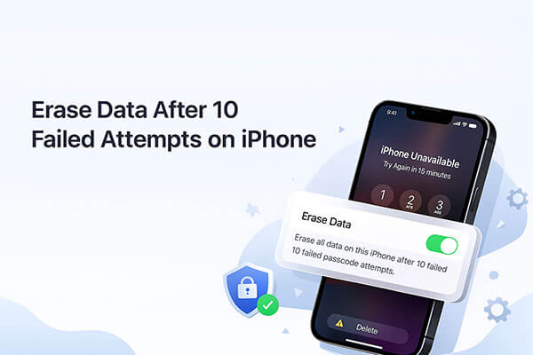 Apagar dados após 10 tentativas falhas no iPhone