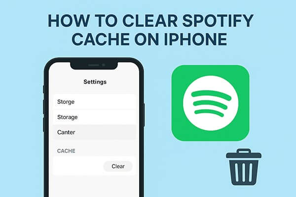 cara menghapus cache spotify di iphone