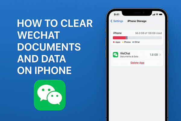 Como apagar documentos e dados do WeChat no iPhone