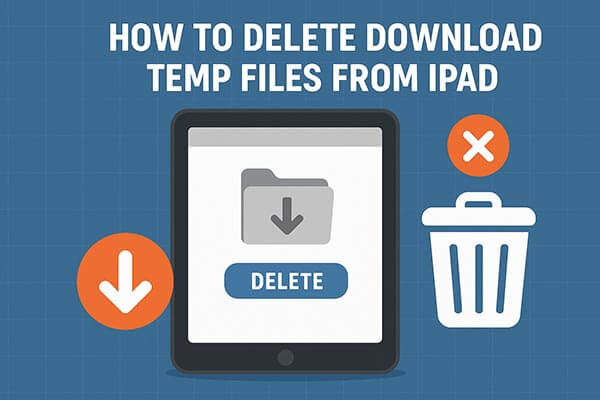 как удалить временные файлы загрузки с iPad