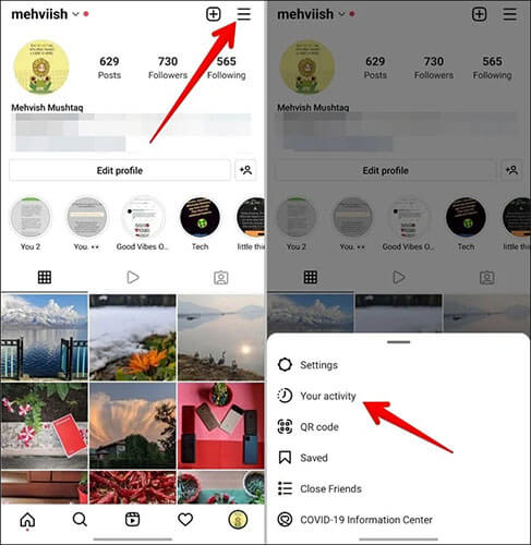 Wie man mehrere Instagram-Fotos auf dem iPhone löscht