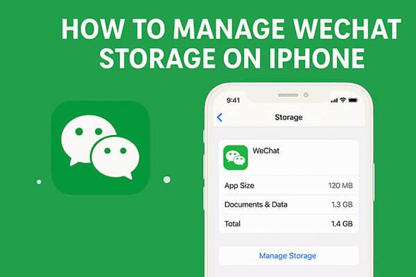 cara mengelola penyimpanan WeChat di iPhone