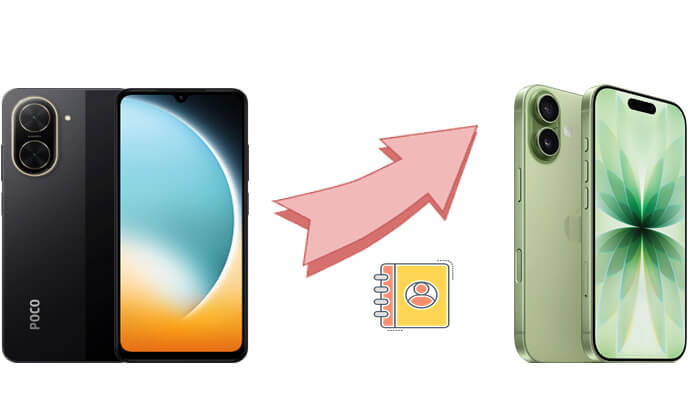 Wie übertrage ich Kontakte von einem Poco auf ein iPhone?