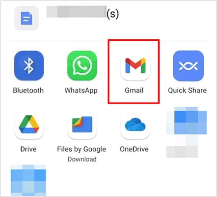 透過電子郵件在三星手機上無線分享文件