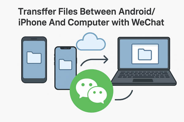 Transférez des fichiers entre Android, iPhone et ordinateur avec WeChat.