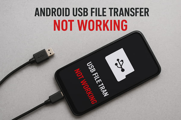 Передача файлов через USB на Android не работает