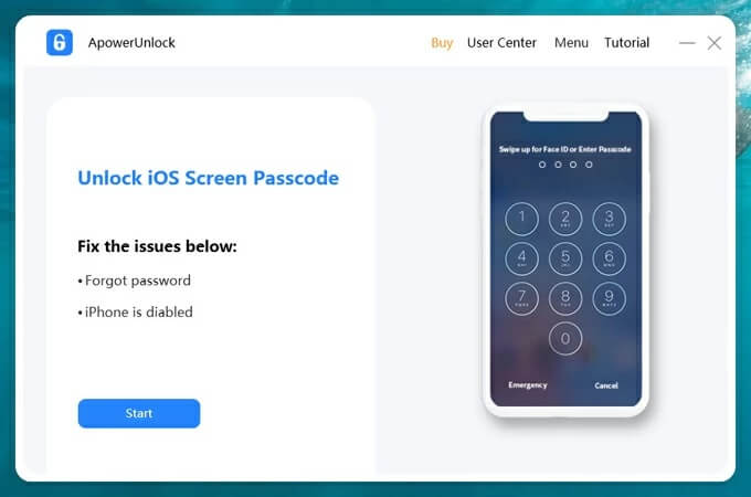 スタートボタンをクリック