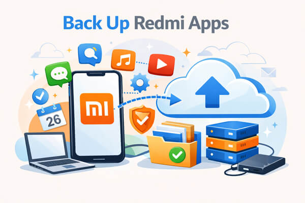 Faça backup dos aplicativos Redmi.