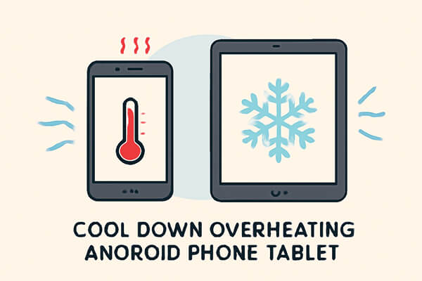 cool down overheating android phone tablet
