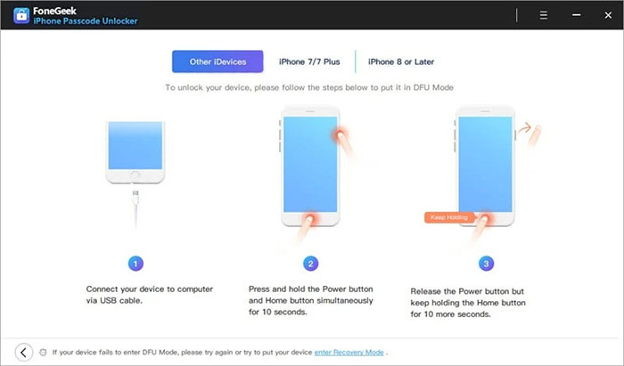 将你的 iPhone 置于 DFU 模式