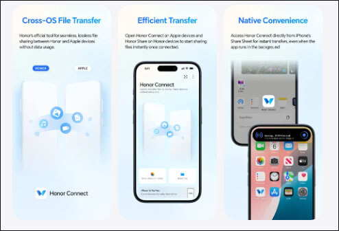 Honor Connectアプリを使ってiPhoneからHonorに動画を送信する方法