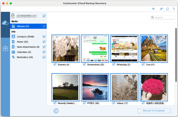 restore photos from icloud backup mac
