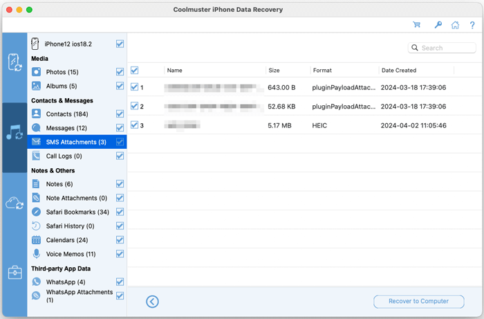 preview sms attachments on mac recovery software