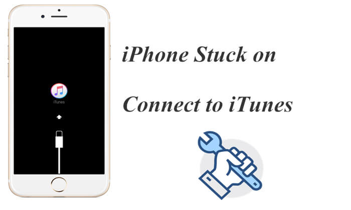 iphone stuck on connect to itunes