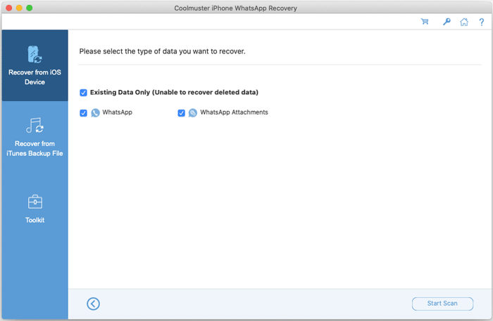 coolmuster iphone whatsapp recovery for mac overview