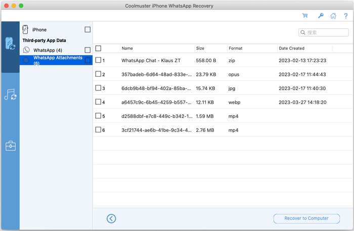 retrieve whatsapp attachments from iphone or ipad on mac