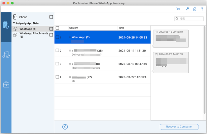 recover whatsapp from idevice on mac