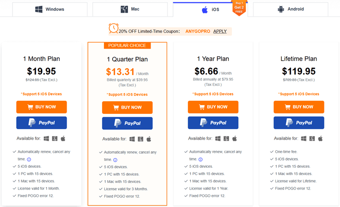 itoolab anygo ios price