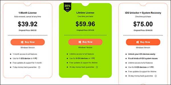 цена Apeaksoft iOS Unlocker