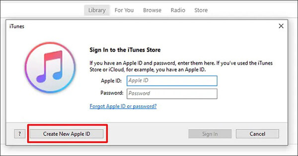 create an apple id on a windows