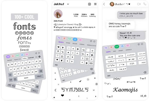 aplicativo de fontes