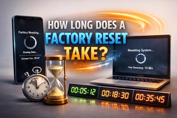 quanto tempo richiede un ripristino delle impostazioni di fabbrica